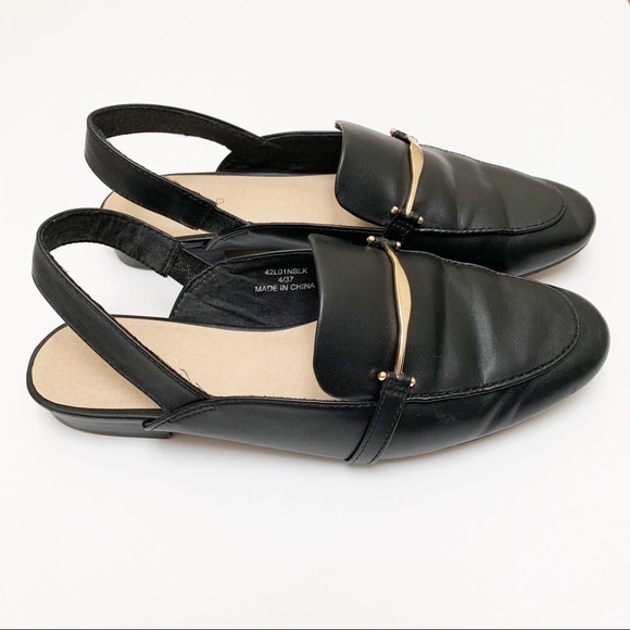 TOPSHOP Lemonade Slingback black Loafers Flats - Picture 3 of 4